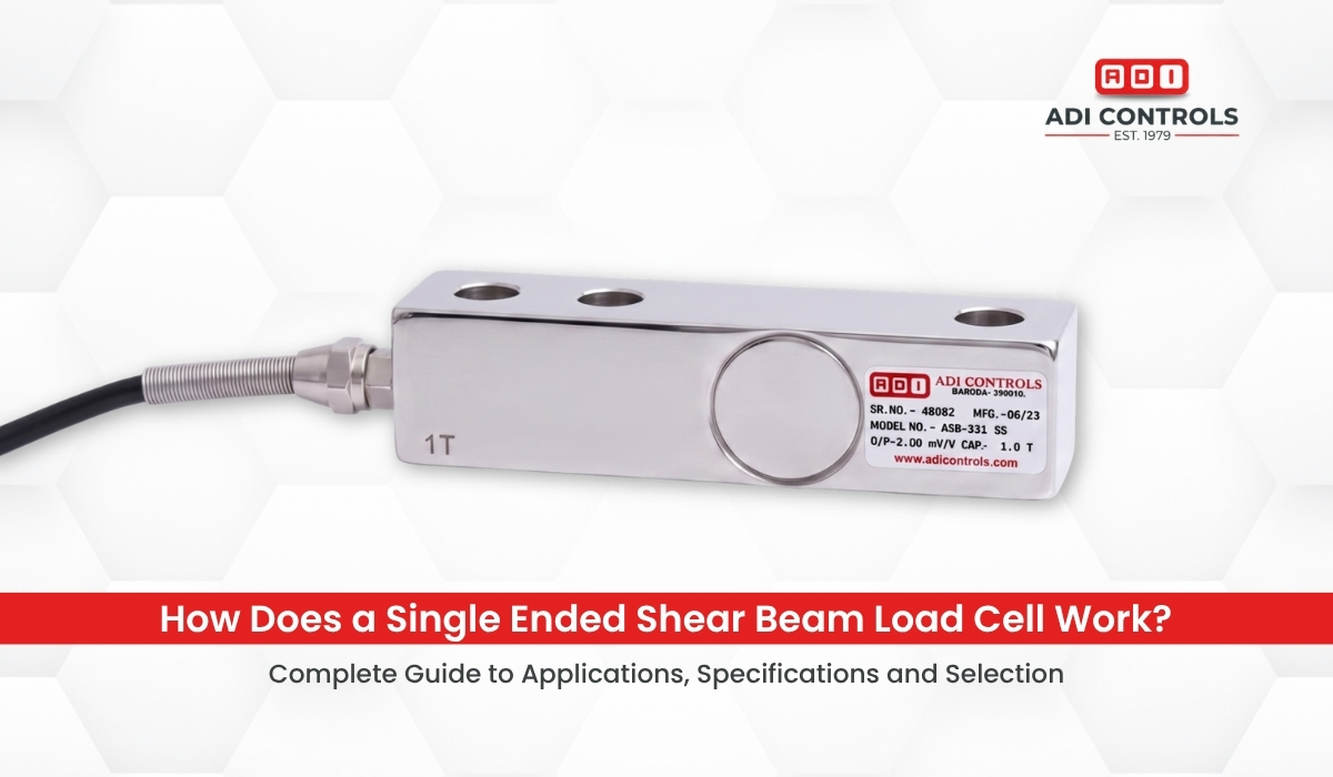 single ended shear beam load cell mounted on platform scale